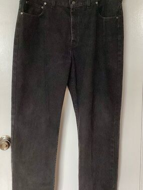 George Relaxed Men's Jeans in Black Size 38x32